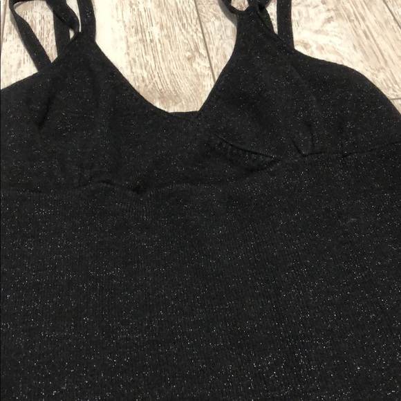 Worthington small metallic knit ribbed top - Picture 2 of 4